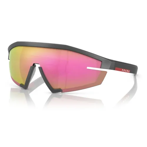 PRADA Нерегулярная форма Солнцезащитные очки Мужской Черный