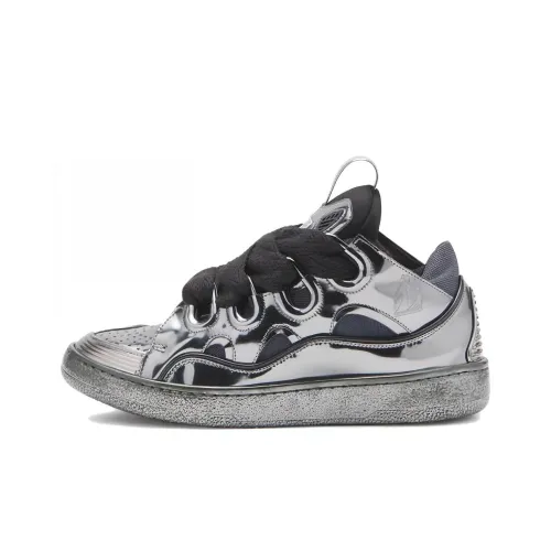 Lanvin Curb Low Топ Скейтборд Кроссовки Женские Серебряные