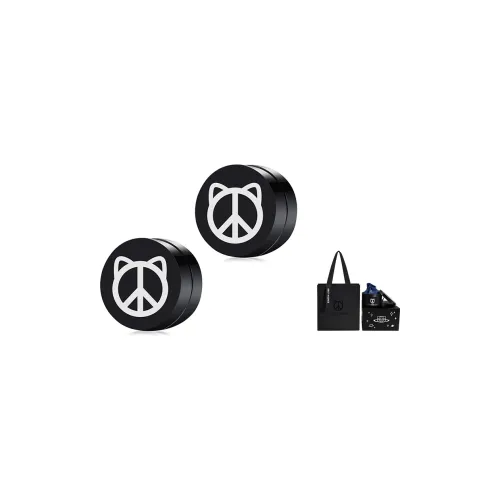 PEACE & CAT Титановые стальные серьги Clip ON унисекс