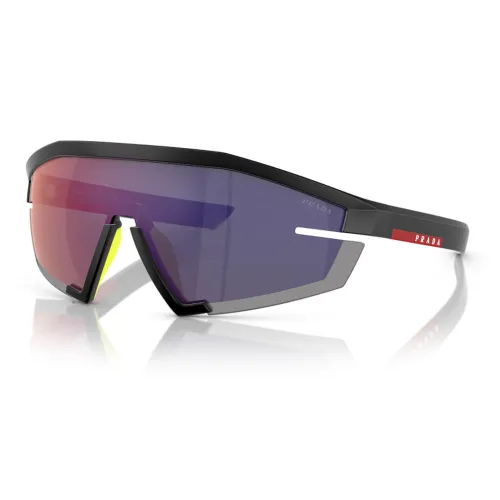 PRADA Нерегулярная форма Солнцезащитные очки Мужской Черный