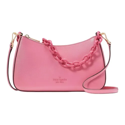 Kate Spade Saffiano кожа сумка через плечо сумка через плечо женская пастельно-розовый красный