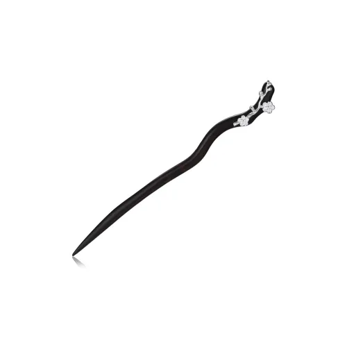 Стерлинговое серебро 925 пробы + Деревянные шпильки для волос унисекс