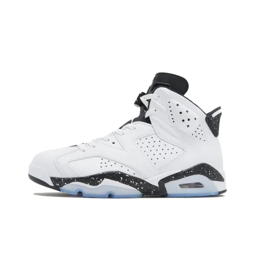 Jordan Air Jordan 6 Винтажные баскетбольные кроссовки MID Топ Белый черный Мужской