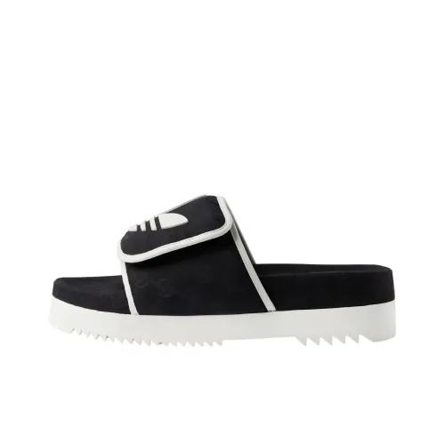Adidas Originals x GUCCI Слипоны Мужской Черный Белый
