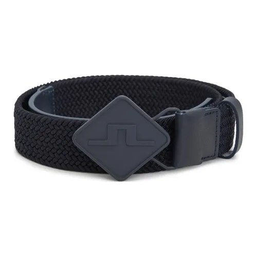 J.Lindeberg Логотип Emblem плавная застежка ремня мужской морской синий ширина 3,5 см