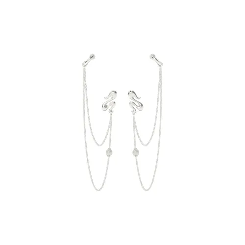 Медные серьги Clip ON женские