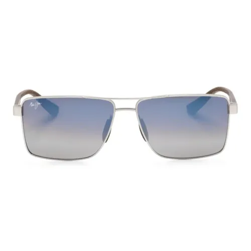 Maui Jim Aviator Солнцезащитные очки Мужские Серебряные