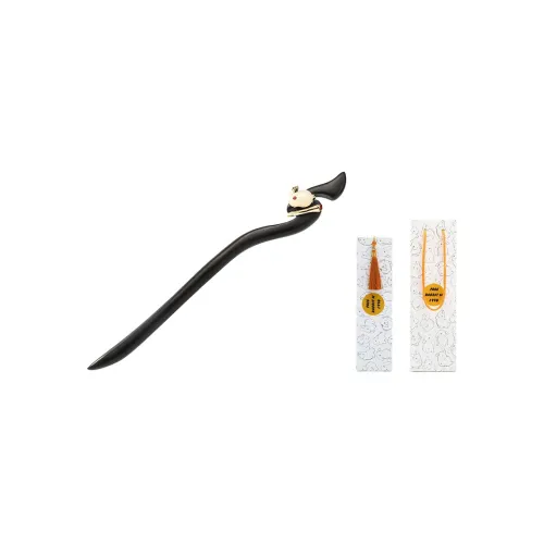 FREE RABBITⅡ Wood + Искусственный камень + Медный Золотой Платировка Шпильки для волос Женские