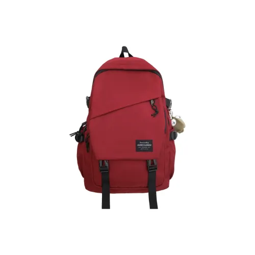 OUZIHUANG Nylon Backpack Standard Unisex Black Red Gray Ecru OUZIHUANG Нейлон Рюкзак Стандартный Унисекс Черный Красный Серый Экрю