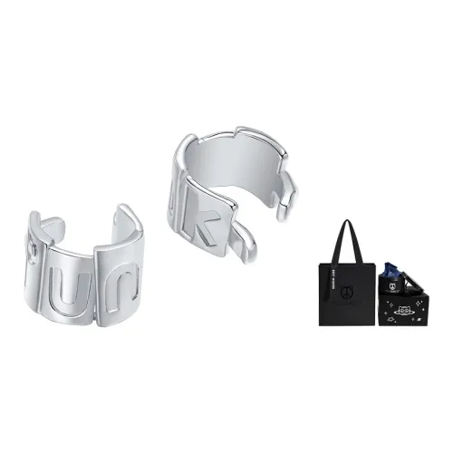 PEACE & CAT Медный Clip ON Серьги Унисекс