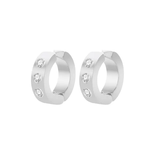 Cooraree Титановая сталь Нижняя заколка Серьги On Unisex