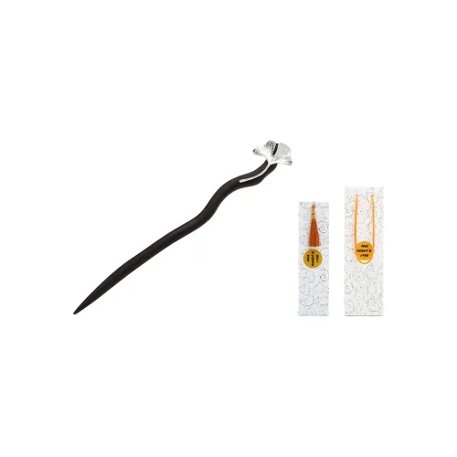 FREE RABBITⅡ Wood + Медный Позолоченный Шпильки для волос Женские