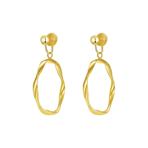 HMZ Сплав Clip ON Серьги Золотой Женские