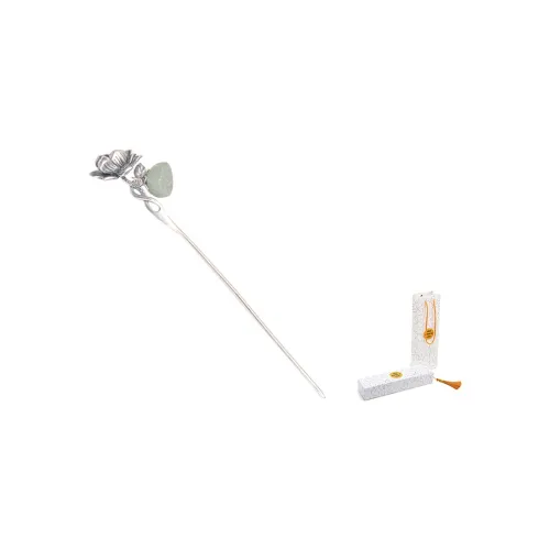 FREE RABBITⅡ Серебряные покрытые медью шпильки для волос "Лотос" женские