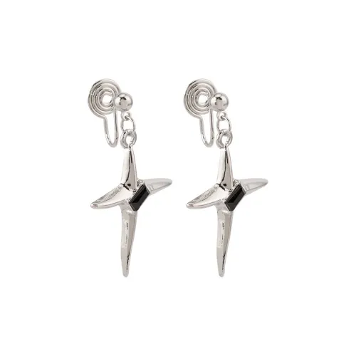 ZOKS Сплав Нижняя заколка On Серьги Женские Серебряные