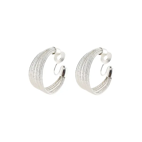 Bfirst Серебро S925 Stud Нижняя заколка Серьги On Женские