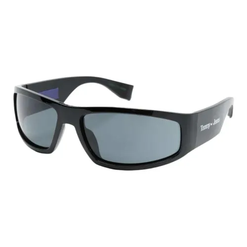 Tommy Hilfiger Квадратные Солнцезащитные Очки Женские Черные