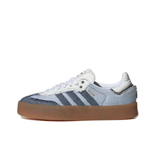 Adidas Originals x Atmos SAMBAE Low Топ Скейтборд Кроссовки Женские Синие