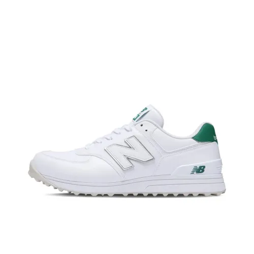 New Balance NB 574 Low Топ Обувь для гольфа Унисекс Белый Зеленый