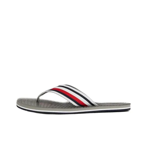 Tommy Hilfiger Шлепанцы Серый Белый Красный Мужской