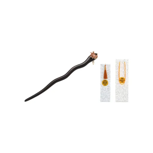 FREE RABBITⅡ Wood + Медный Серебряный Покрытый + Искусственные Пресноводные Бусины Шпильки для волос Женские