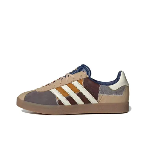 Adidas Originals GAZELLE 85 Low Топ Скейтборд Кроссовки Унисекс Коричневый Белый Синий