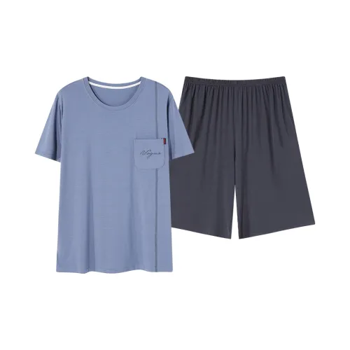 Follow The United States Пижамный комплект Мужской Синий