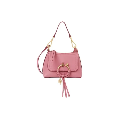 See By Chloe JOAN Series Коровья кожа крупнозернистая текстура сумка через плечо сумка через плечо мини женская розовая