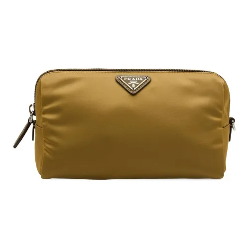 PRADA Нейлон Косметичка Женская Коричневая