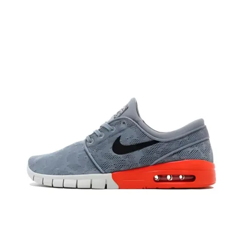 Nike SB Stefan Janoski Slip-resistant Abrasion-resistant Low-top Скейтборд Кроссовки Унисекс Серый Оранжевый