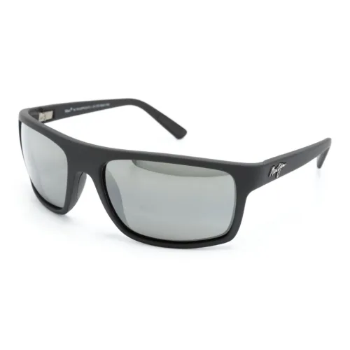 Maui Jim Ацетат Нерегулярная форма Солнцезащитные очки Мужской Черный