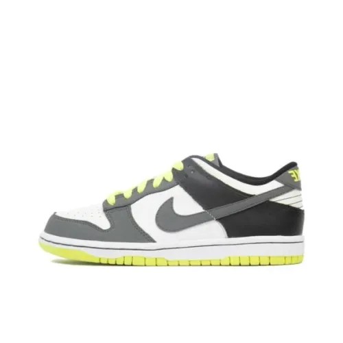 Nike Dunk Low Амортизация Износостойкий Низкий Топ Скейтборд Кроссовки Женские Белые Черные Зеленые