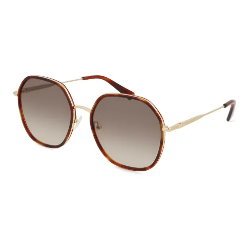LONGCHAMP Металл OVAL SUNGLASSES Унисекс Коричневый