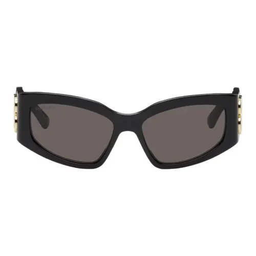 Balenciaga Ацетат Прямоугольные Солнцезащитные очки Мужские Черные