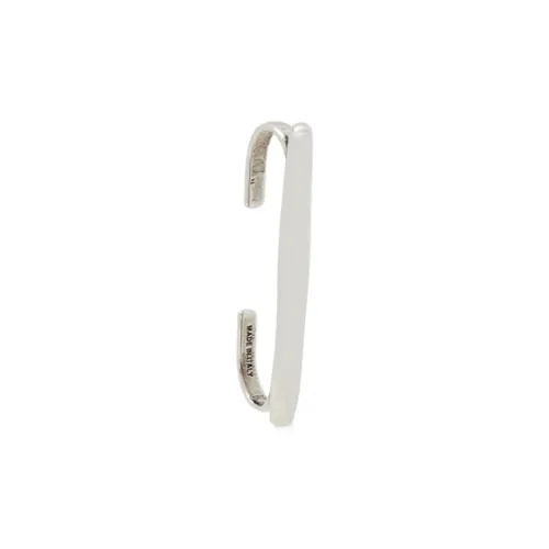 Alexander McQueen Латунный Clip ON Серьги Серебристый Унисекс
