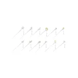 Декабрь Muse Заколка для волос Набор [12 штук]