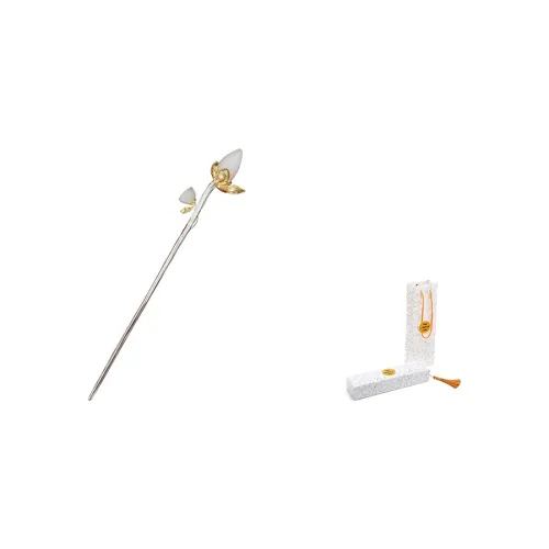 FREE RABBITⅡ Серебряные покрытые медью шпильки для волос Twelve Золотой Лотос шпильки для волос + упаковка Женские