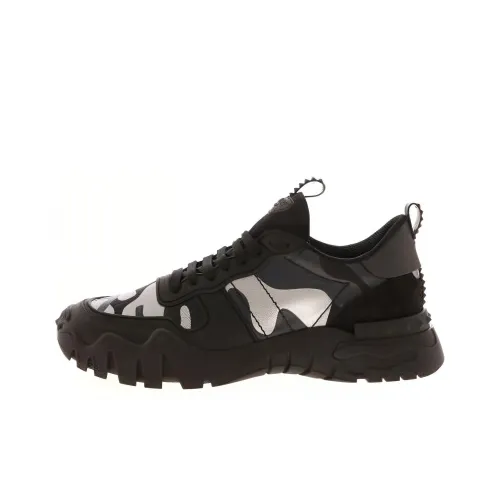 Valentino Rockrunner Low Топ Стильные Скейтбординги Мужской Серый