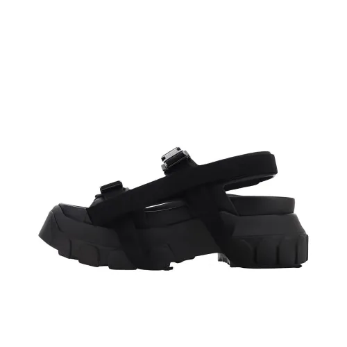 RICK OWENS one Ремень Сандалии Черные Женские