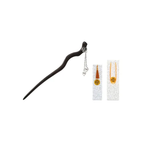 FREE RABBITⅡ Wood + Медный Серебряный Покрытый Шпильки для волос Женские