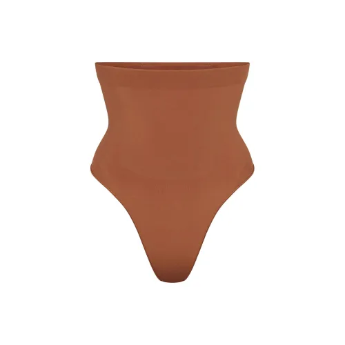 SKIMS Бесшовный Sculpt HIGH WAISTED Стринг Нижнее белье Женское Бронза Бронза