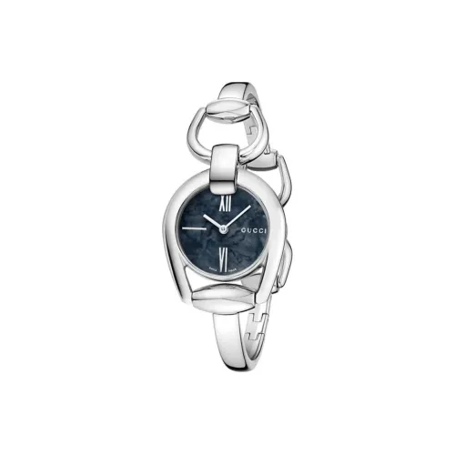 GUCCI Кварцевые часы механизм ремешок из нержавеющей стали 28 мм черный циферблат унисекс