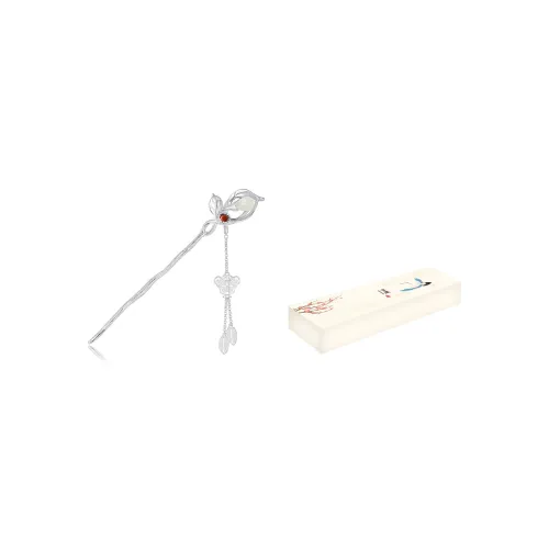 Xuantang Халцедон Серебро S925 Заколки для волос Женские