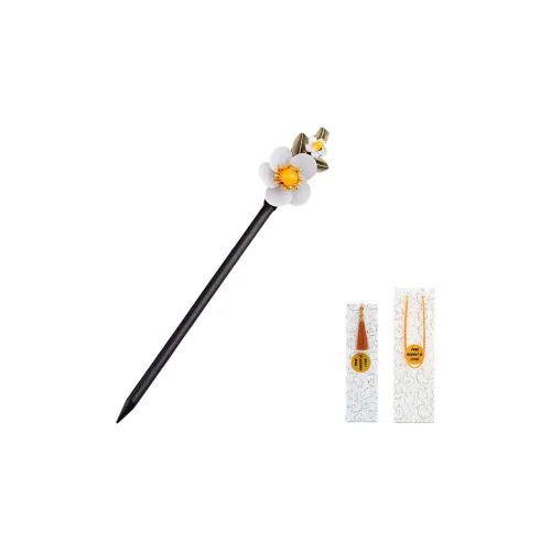 FREE RABBITⅡ Wood + Стекло + Сплав + Искусственный пресноводный жемчуг Шпильки для волос Женские