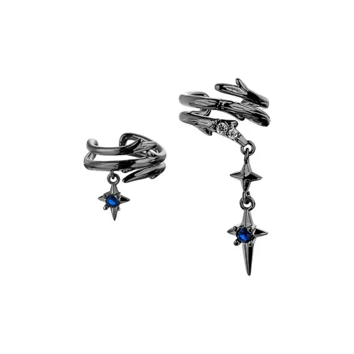 KING OF BLING Сплав Нижняя заколка Серьги On Unisex