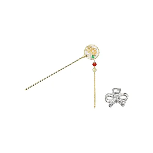 CHIMERA Сплав, Искусственный хрусталь, Искусственные бусины, Смола, Капля масло, Шпильки для волос, Женские