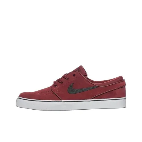 Nike Sb Zoom Janoski Амортизация Износостойкие Низкие Кроссовки для Скейтбординга Унисекс Красный