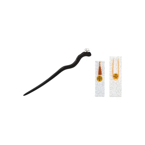 FREE RABBITⅡ Wood + Медный Серебряный Покрытый Шпильки для волос Женские