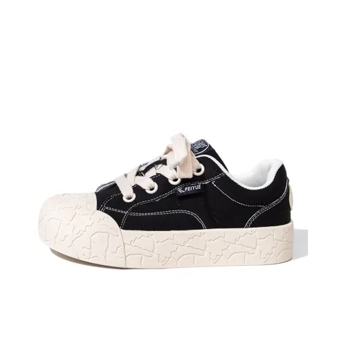 Feiyue Canvas Shoes Low Top Black Women's