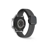 Темно-серый квадрат, пряжка [магнитная пряжка, силиконовый ремешок], черная пряжка